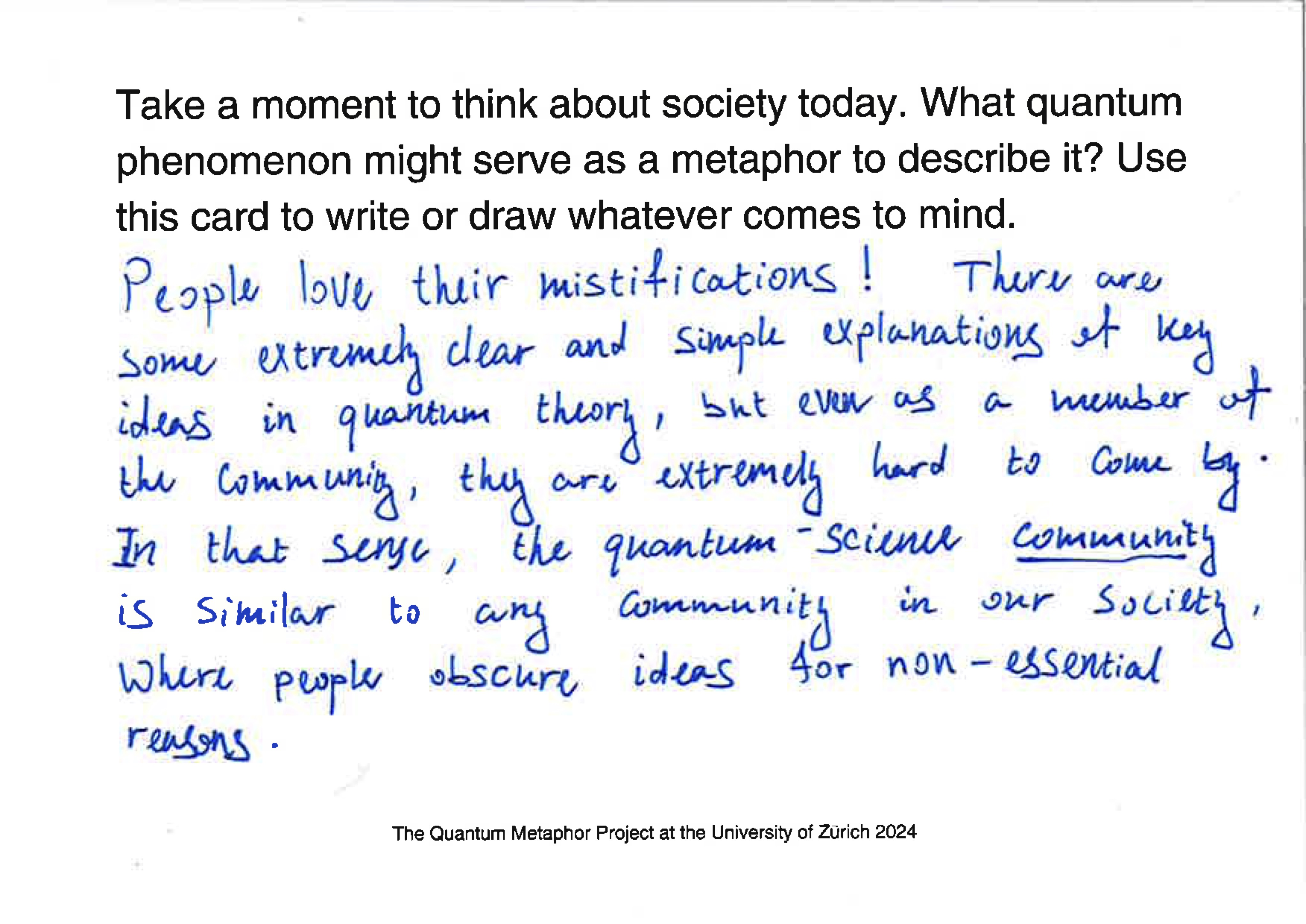 Quantum Metaphor card 10