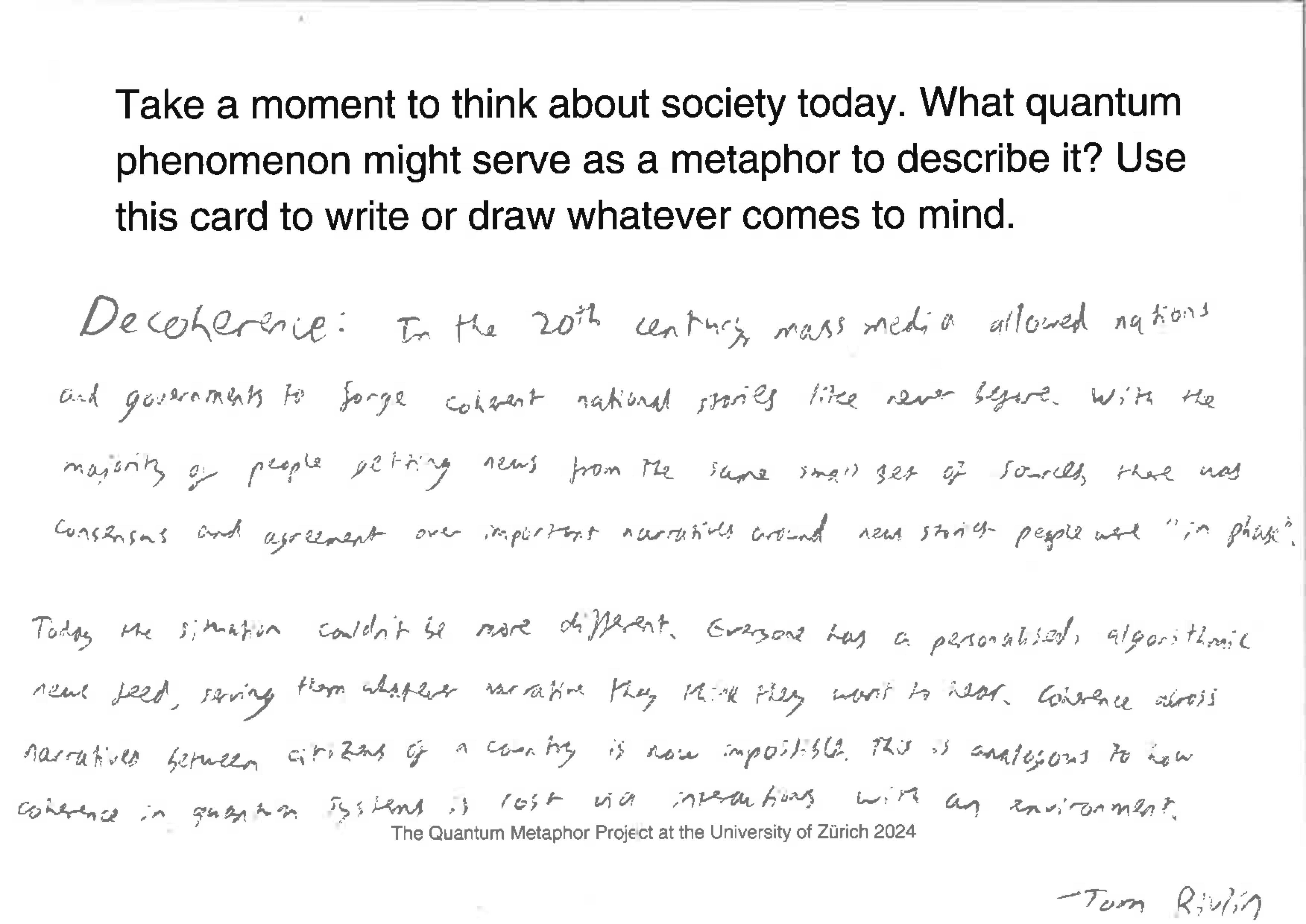 Quantum Metaphor card 11