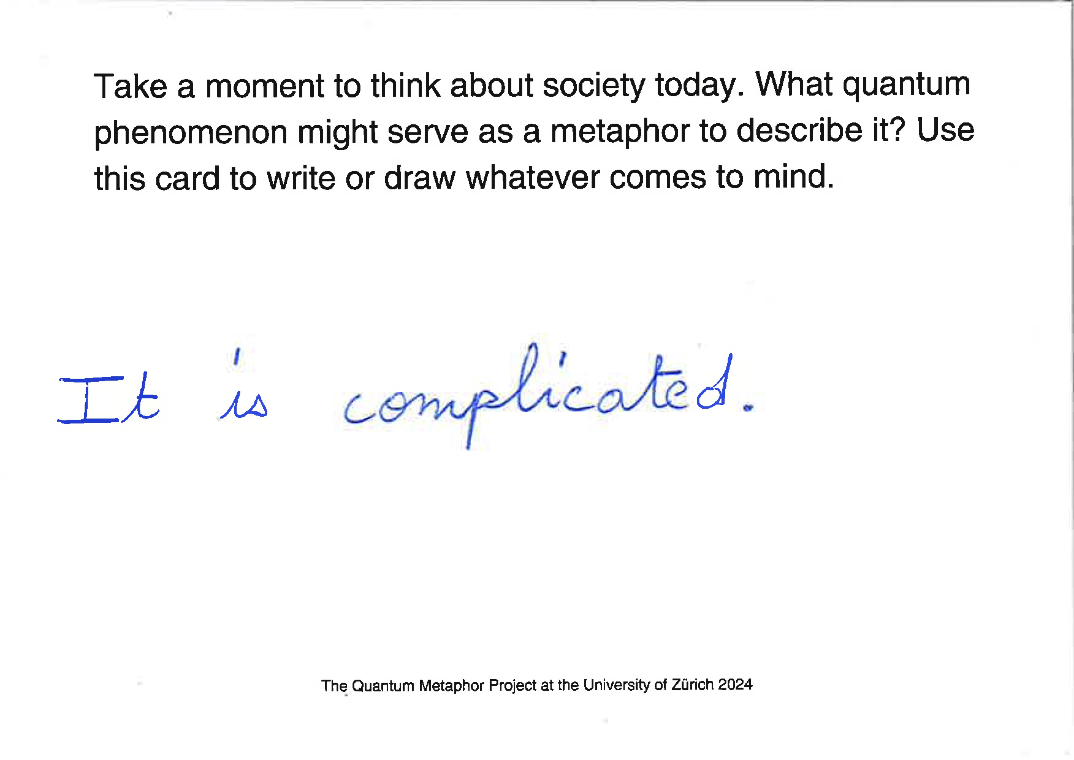 Quantum Metaphor card 14
